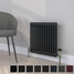 CT2-C-500-BLACK-TH - Classic Black 2 Column Radiator H500mm x W622mm CT2-C-500-BLACK-TH - Classic Black 2 Column Radiator H500mm x W622mm